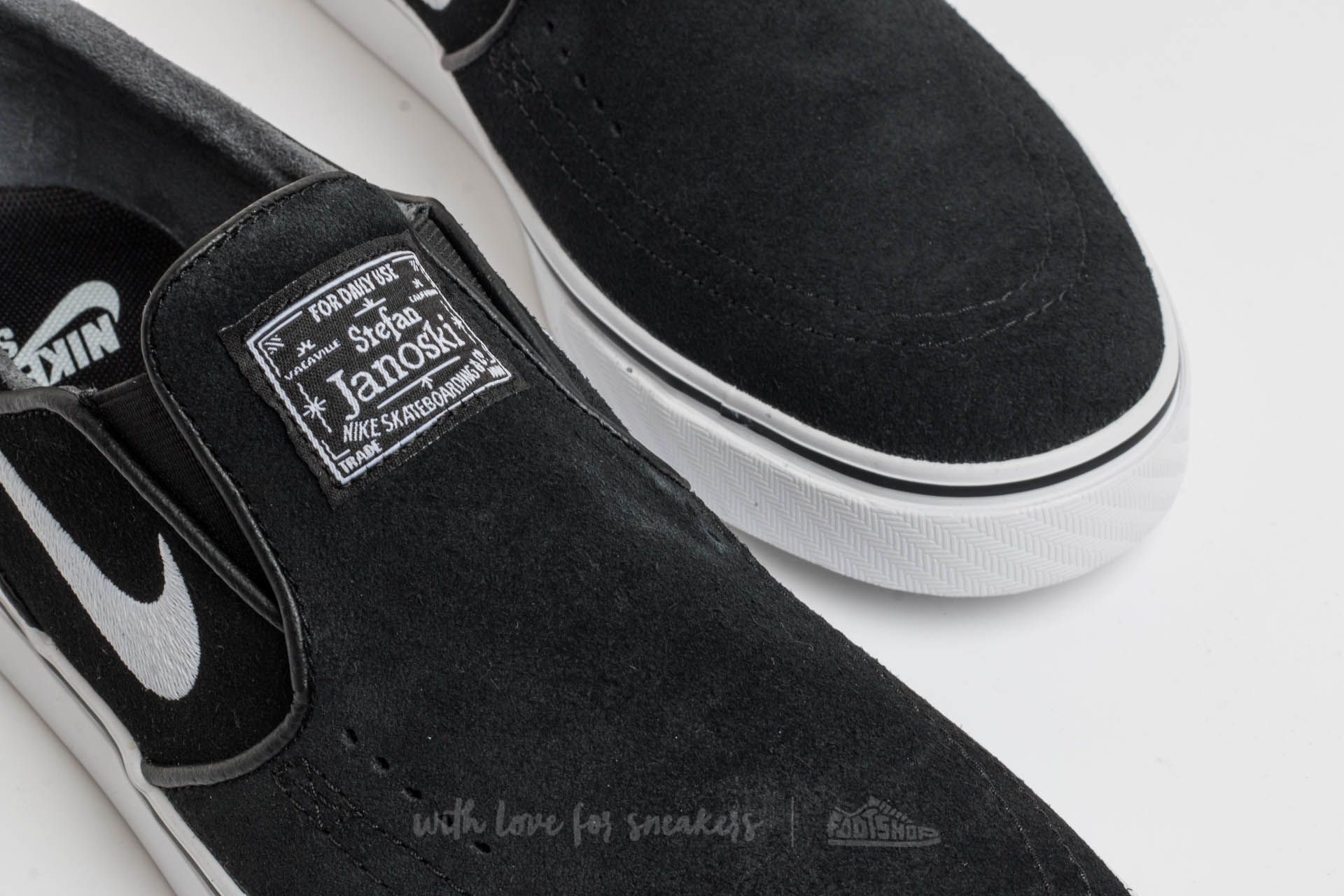 Moški čevlji Nike Zoom Stefan Janoski Slip On Black/ White