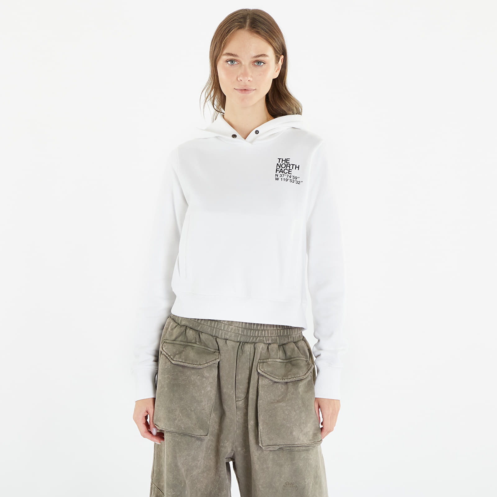 Hoodies and sweatshirts The North Face Coordinates Crop Hoodie TNF White