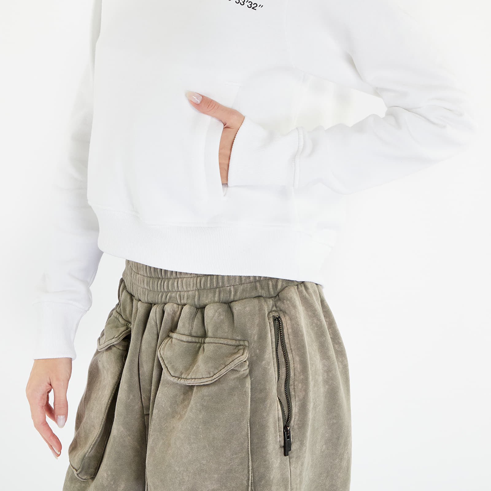 The north face drawstring waist crop hoodie sales