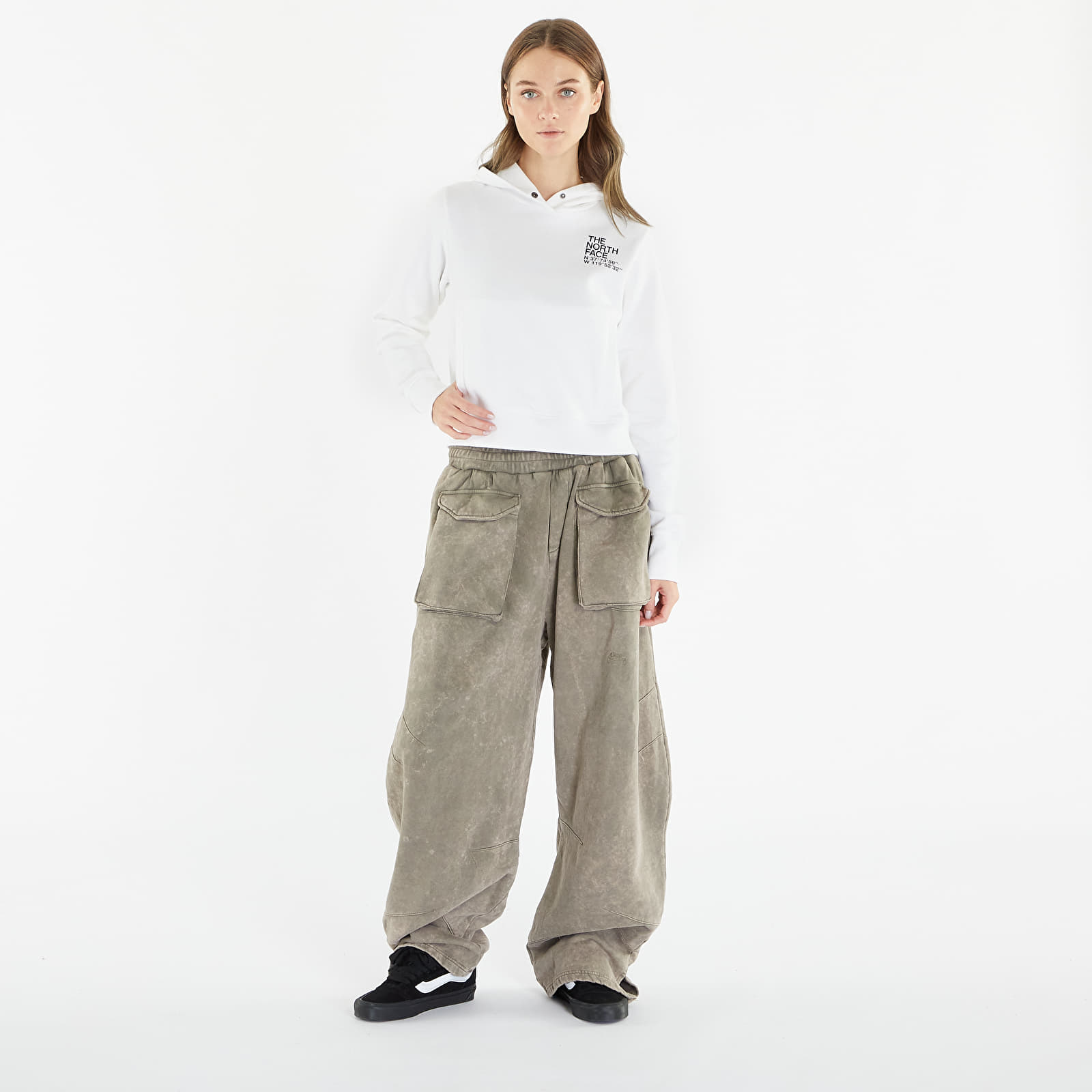 Felpe The North Face Coordinates Crop Hoodie TNF White