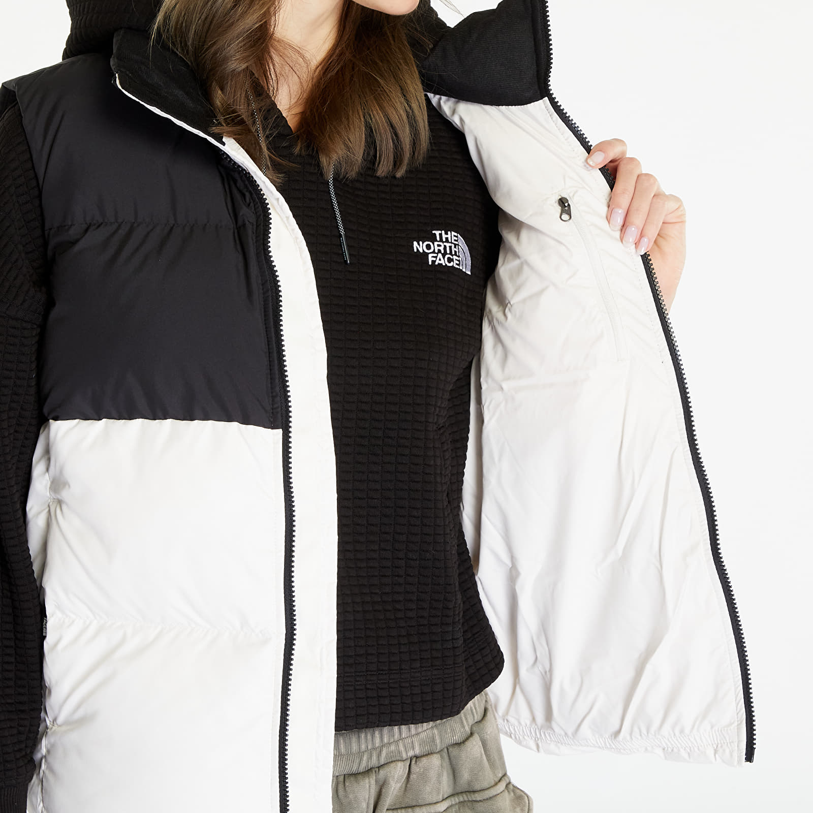 North face womens outlet vest with hood