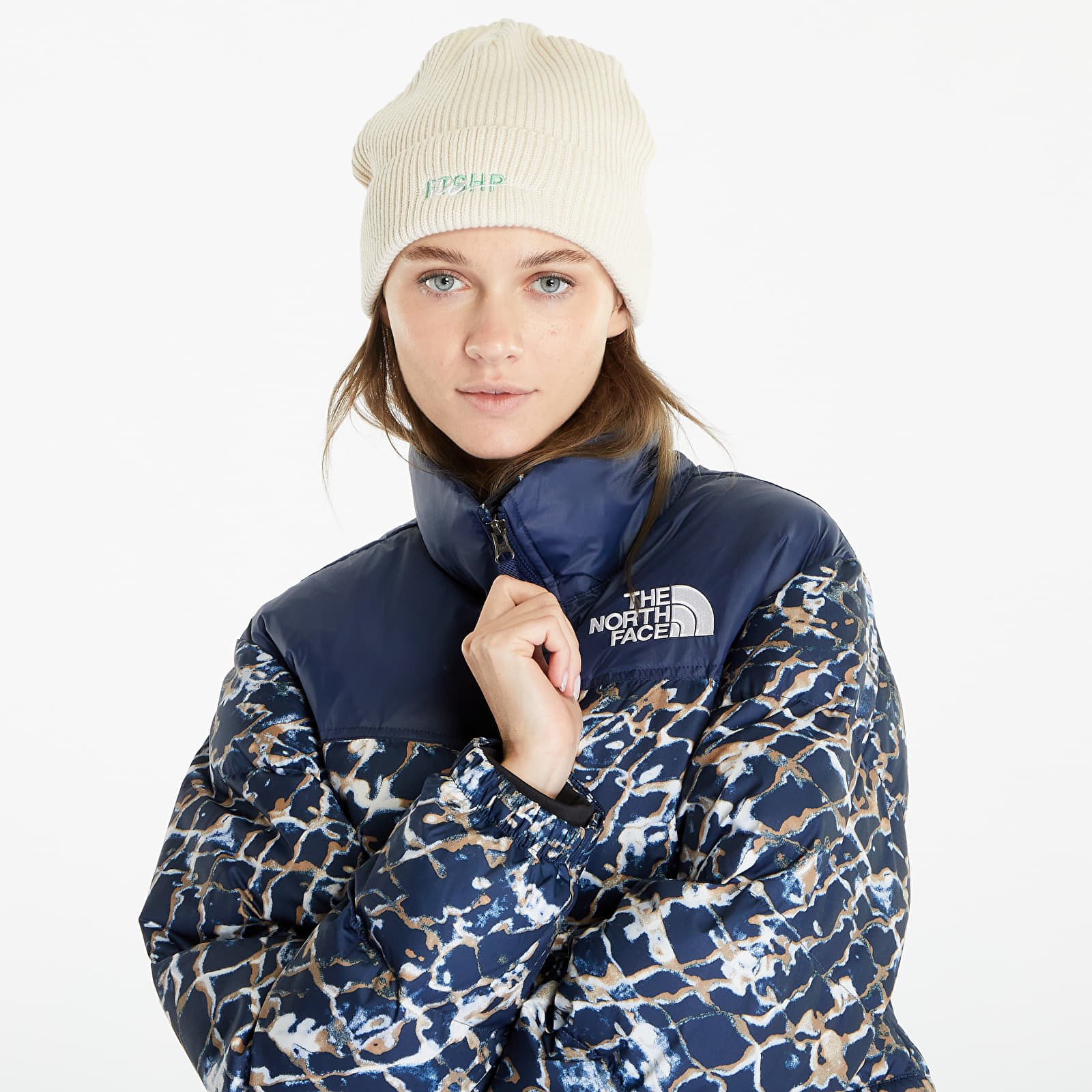 超熱 North The Kurtki Face Periwinkle Dusty Jacket Short Nuptse ジャケット・アウター