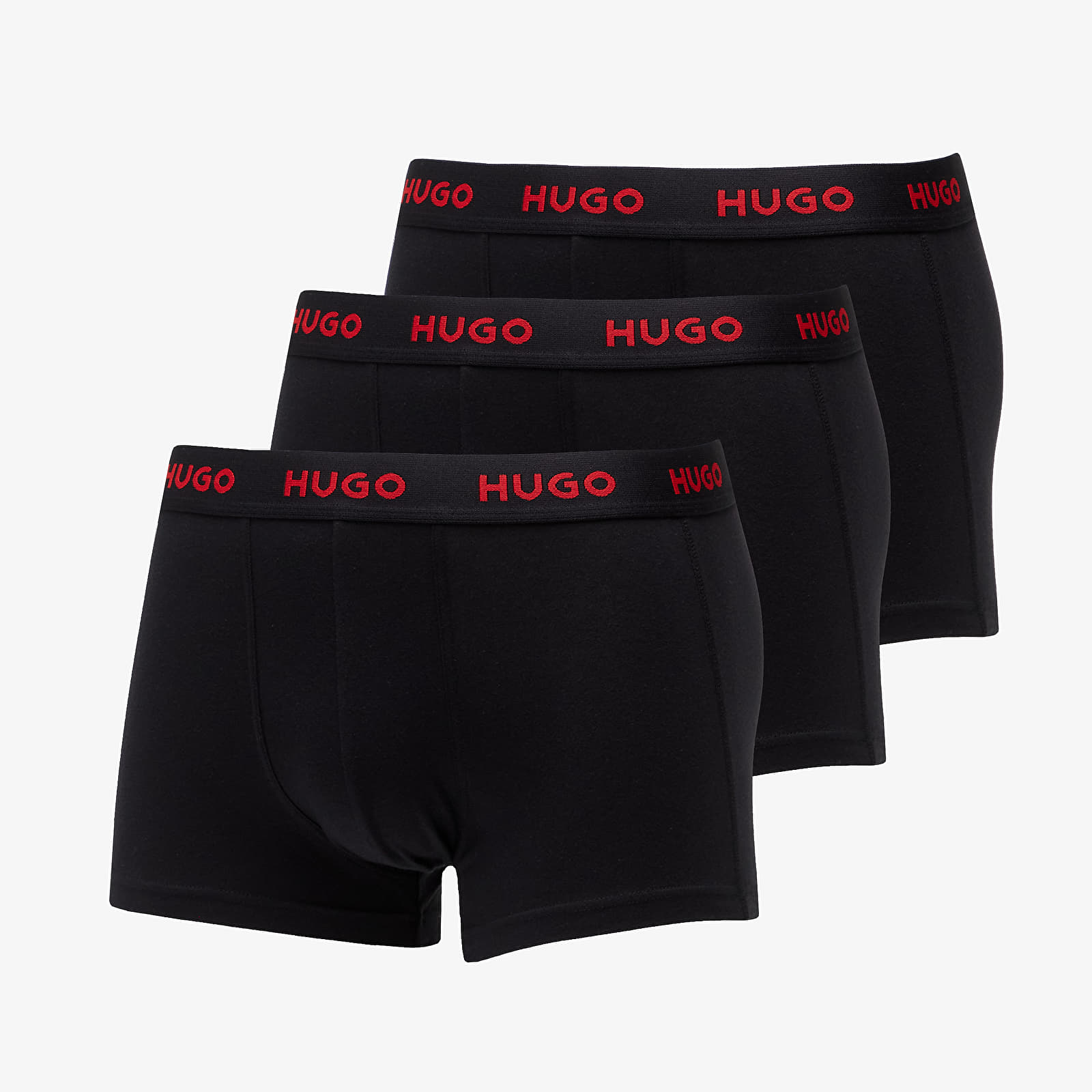 Levně Hugo Boss Logo-Waistband Trunks 3-Pack Black