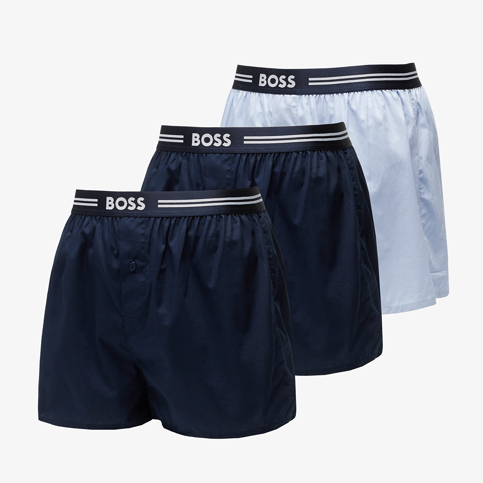 Boxeri Hugo Boss Woven Boxer 3-Pack Blue XL