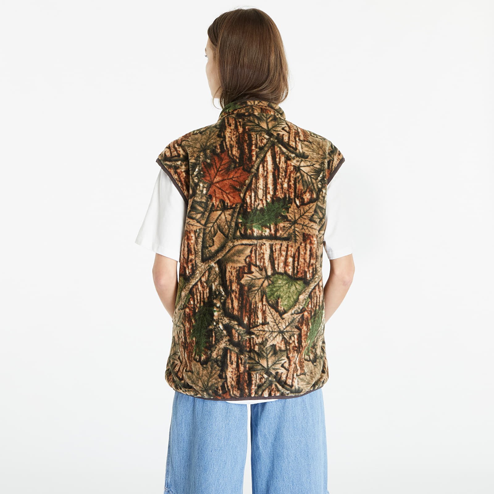 Vester Gramicci Reversible Fleece Vest UNISEX Leaf Camo
