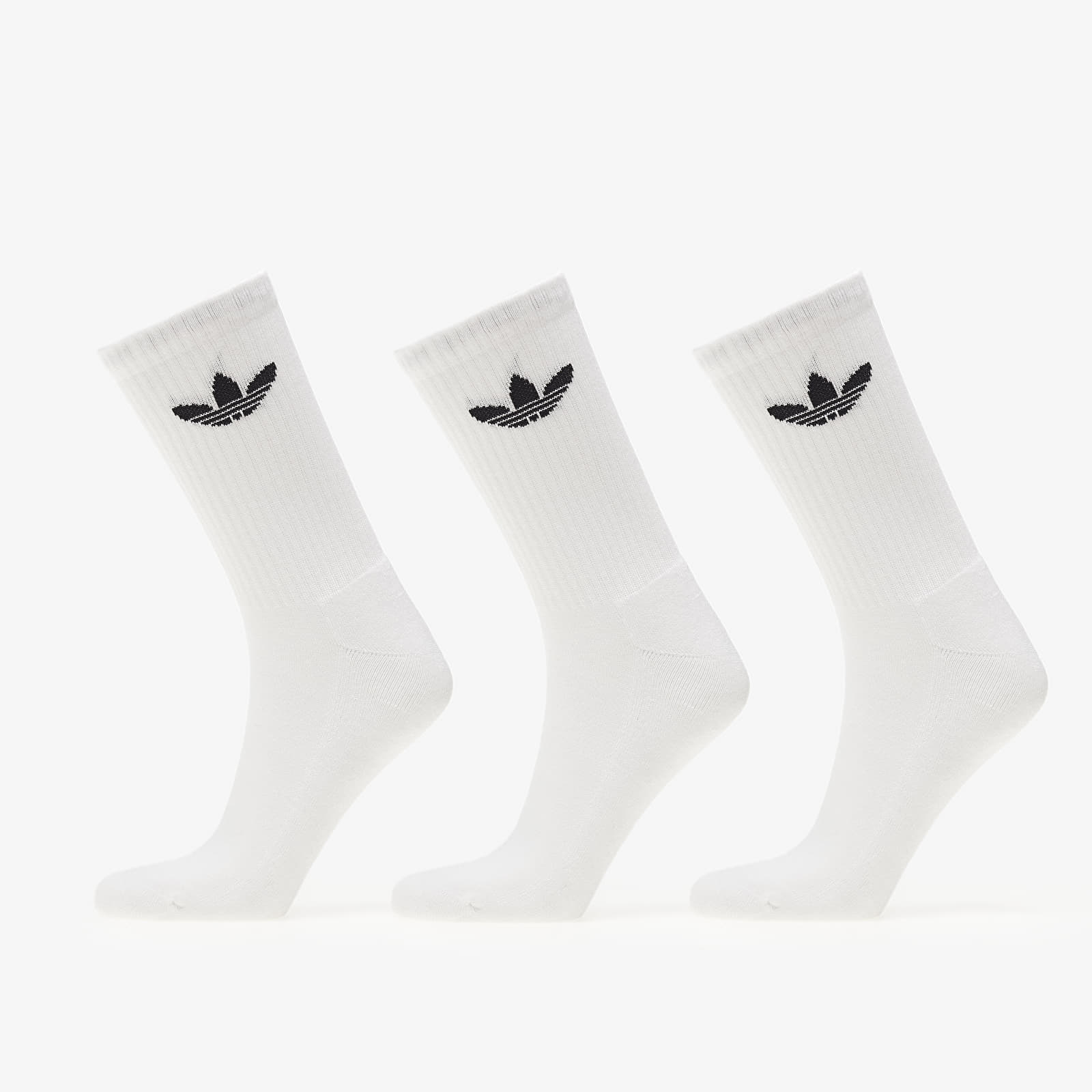 Socks adidas Trefoil Cushion Crew Socks 3-Pack White