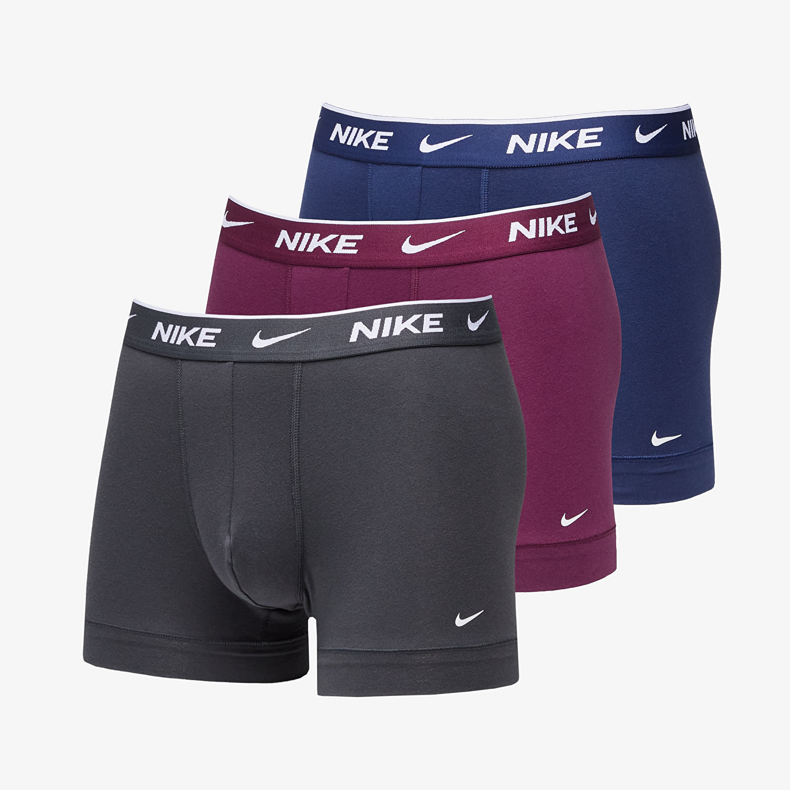 Boxer Nike Dri-FIT Trunk 3-Pack Midnight Navy/ Bordeaux/ Anthracite