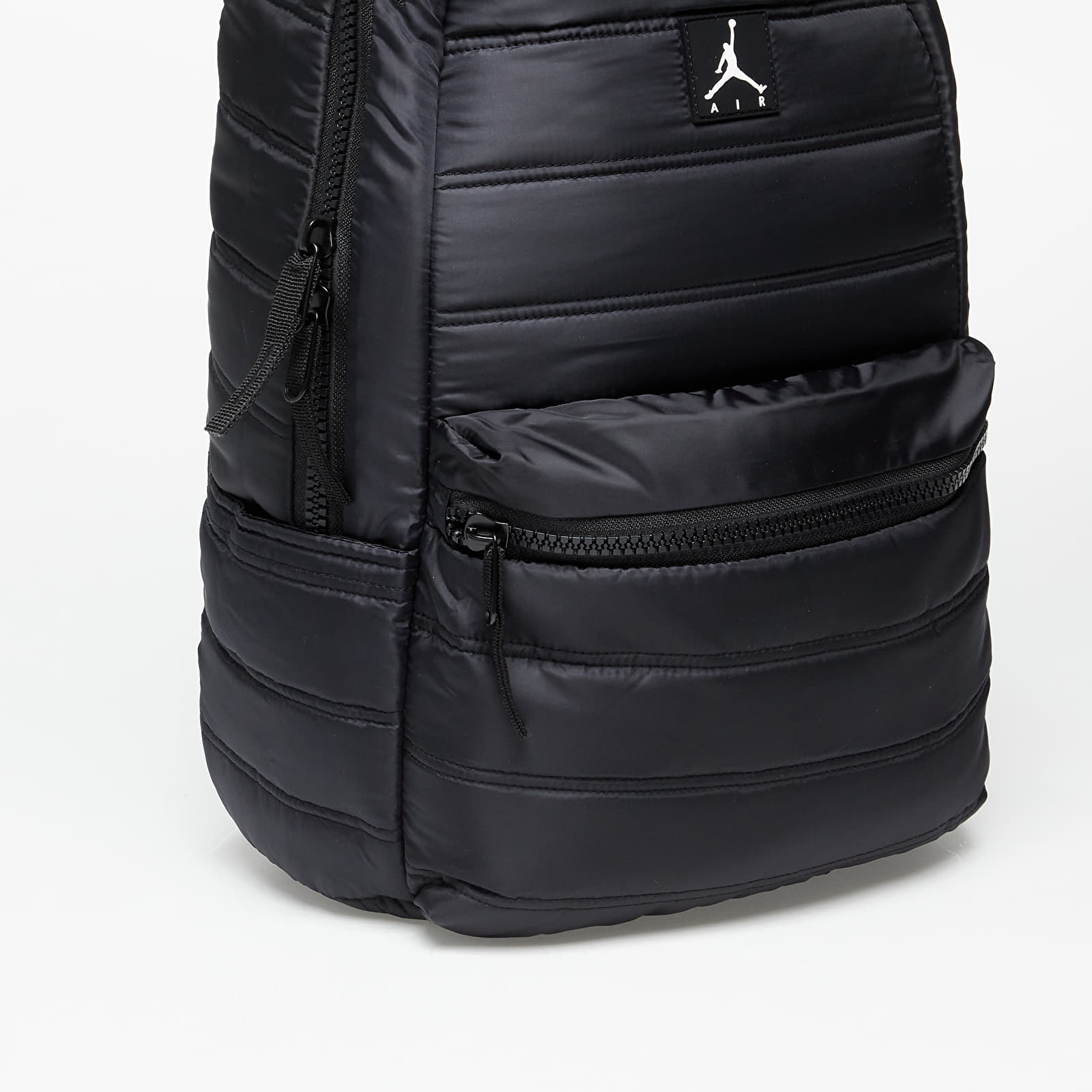Black quilted rucksack discount