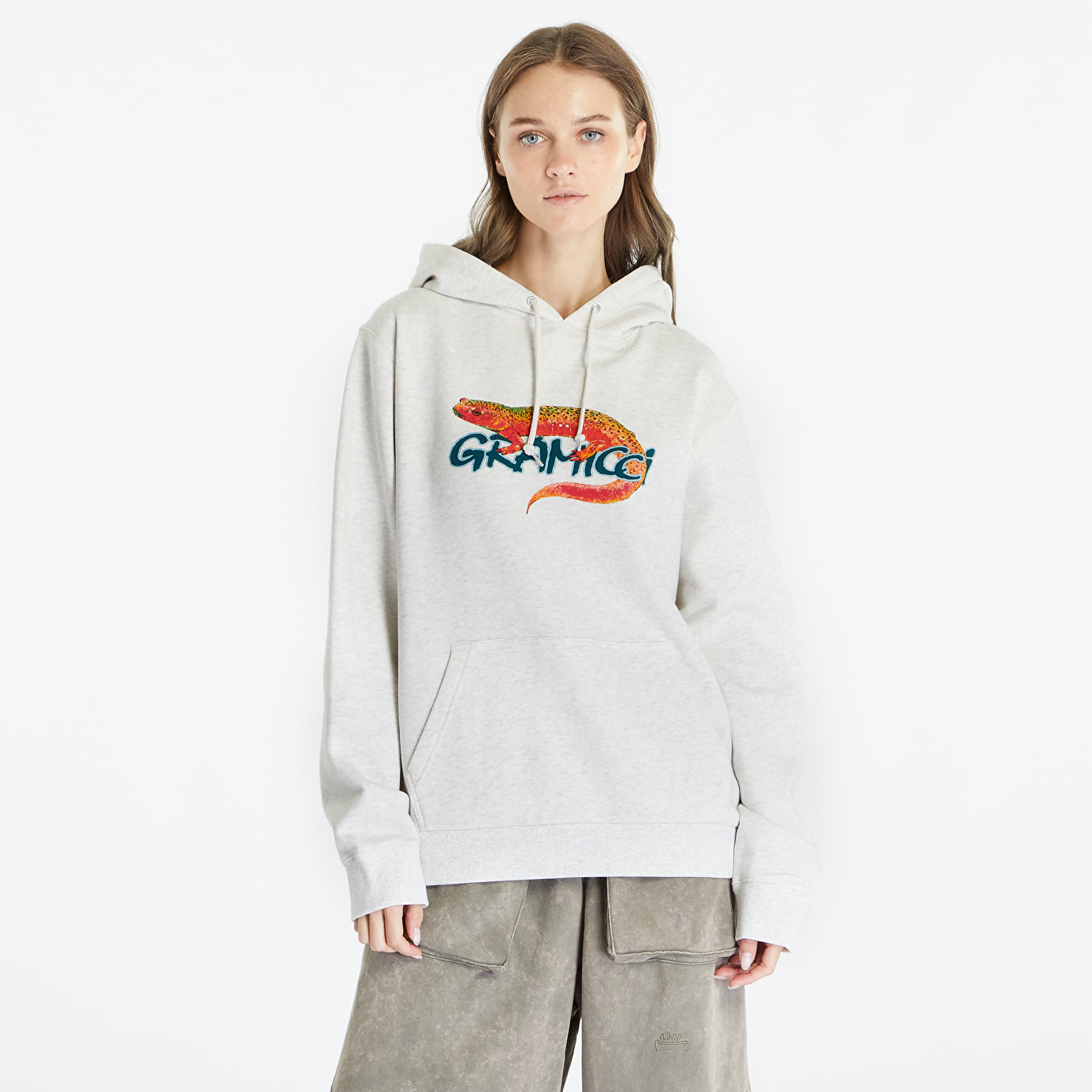 Φούτερ Gramicci Salamander Hooded Sweatshirt UNISEX Ash Heather