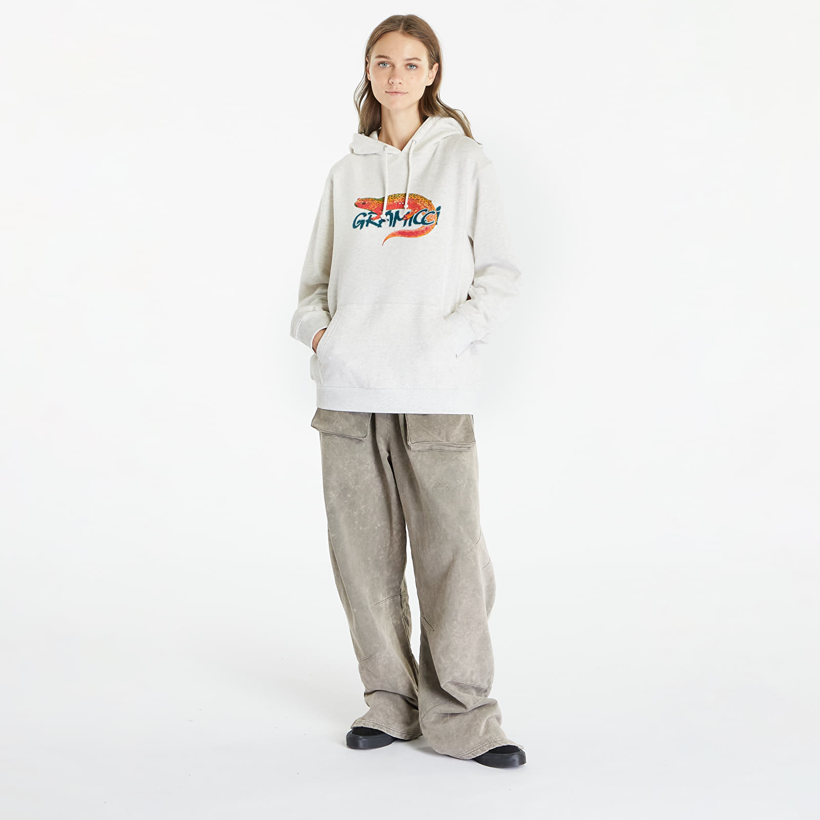 Φούτερ Gramicci Salamander Hooded Sweatshirt UNISEX Ash Heather