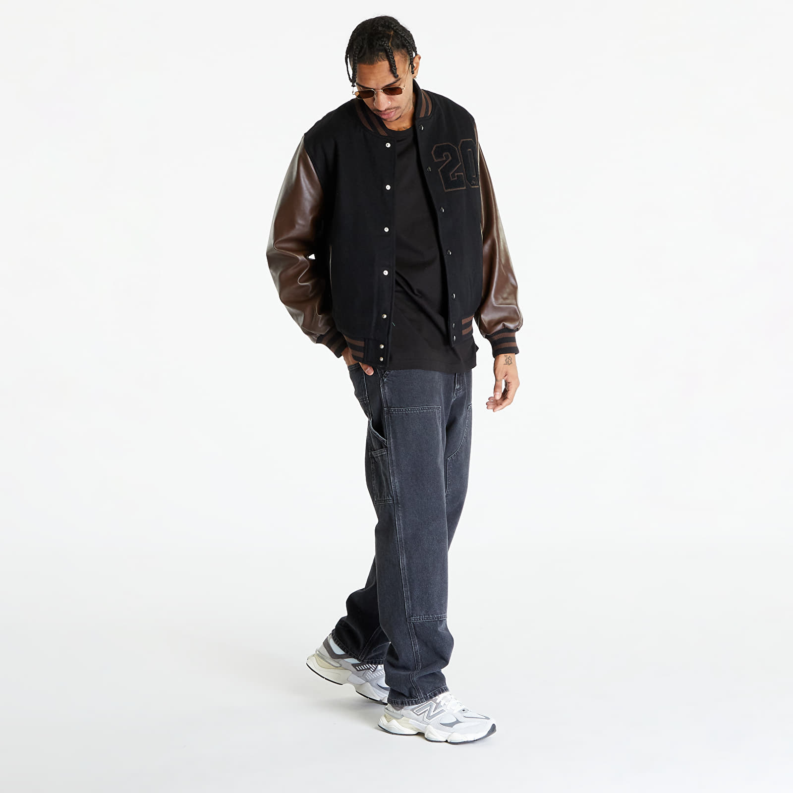 Jakne New Era Heritage Varsity Jacket UNISEX Black/ Brown