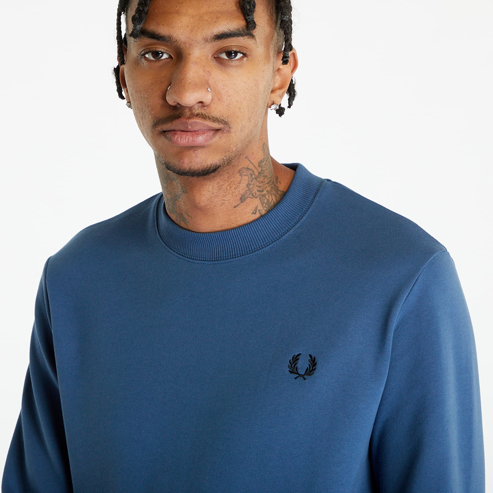 Fred perry deals sweatshirt blue