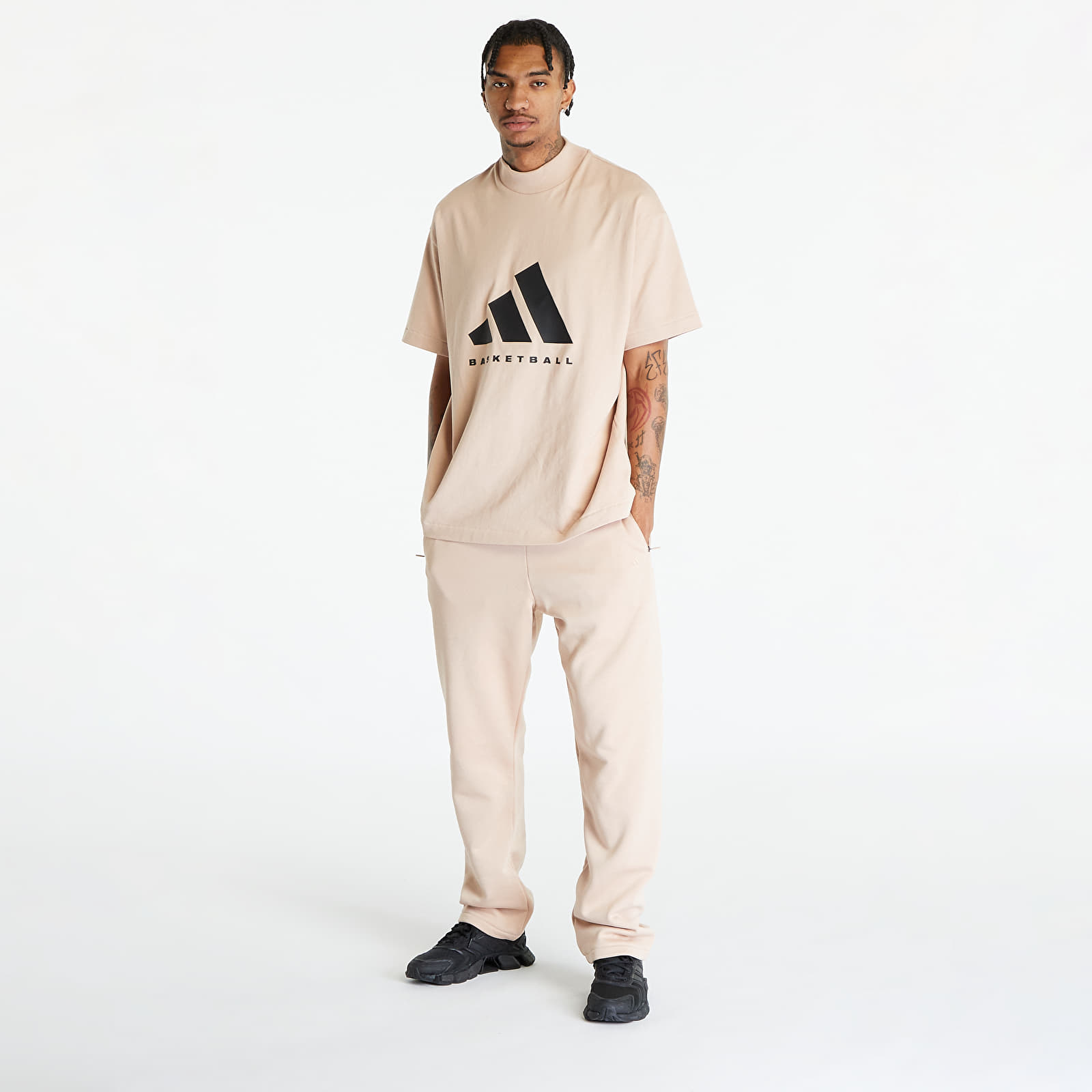 Magliette adidas Basketball Tee Ash Pearl