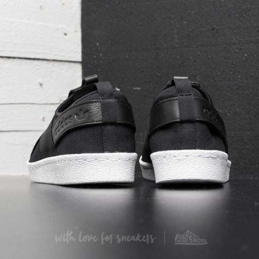 Superstar slip on womens black uk best sale