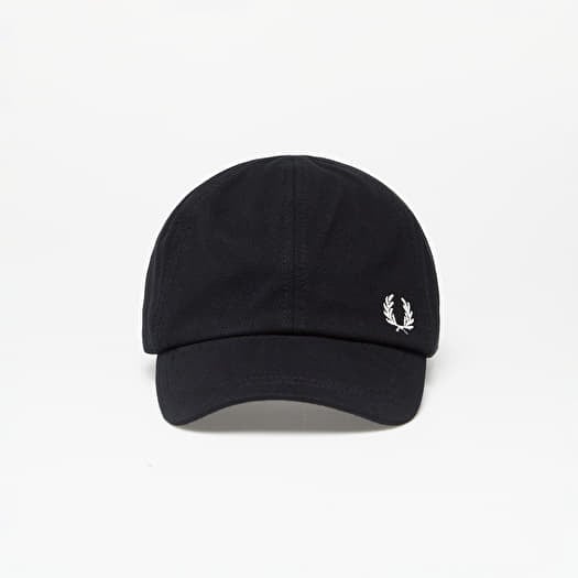 FRED PERRY Pique Classic Cap Black/  Snow White