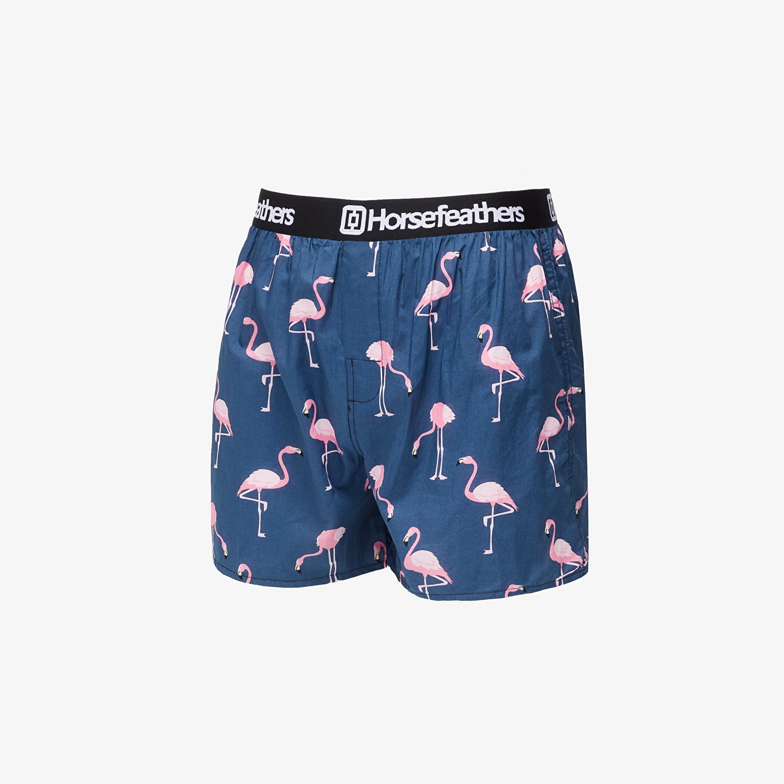 Trunks Horsefeathers Frazier Boxer Shorts Blue/ Flamingos Print