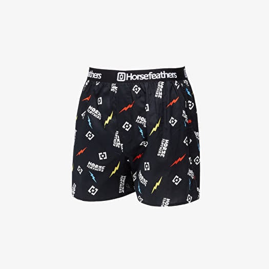 Trenky Horsefeathers Frazier Boxer Shorts Black/ Ignite Print