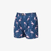 Horsefeathers Manny Boxer Shorts Blue/ Flamingos Print