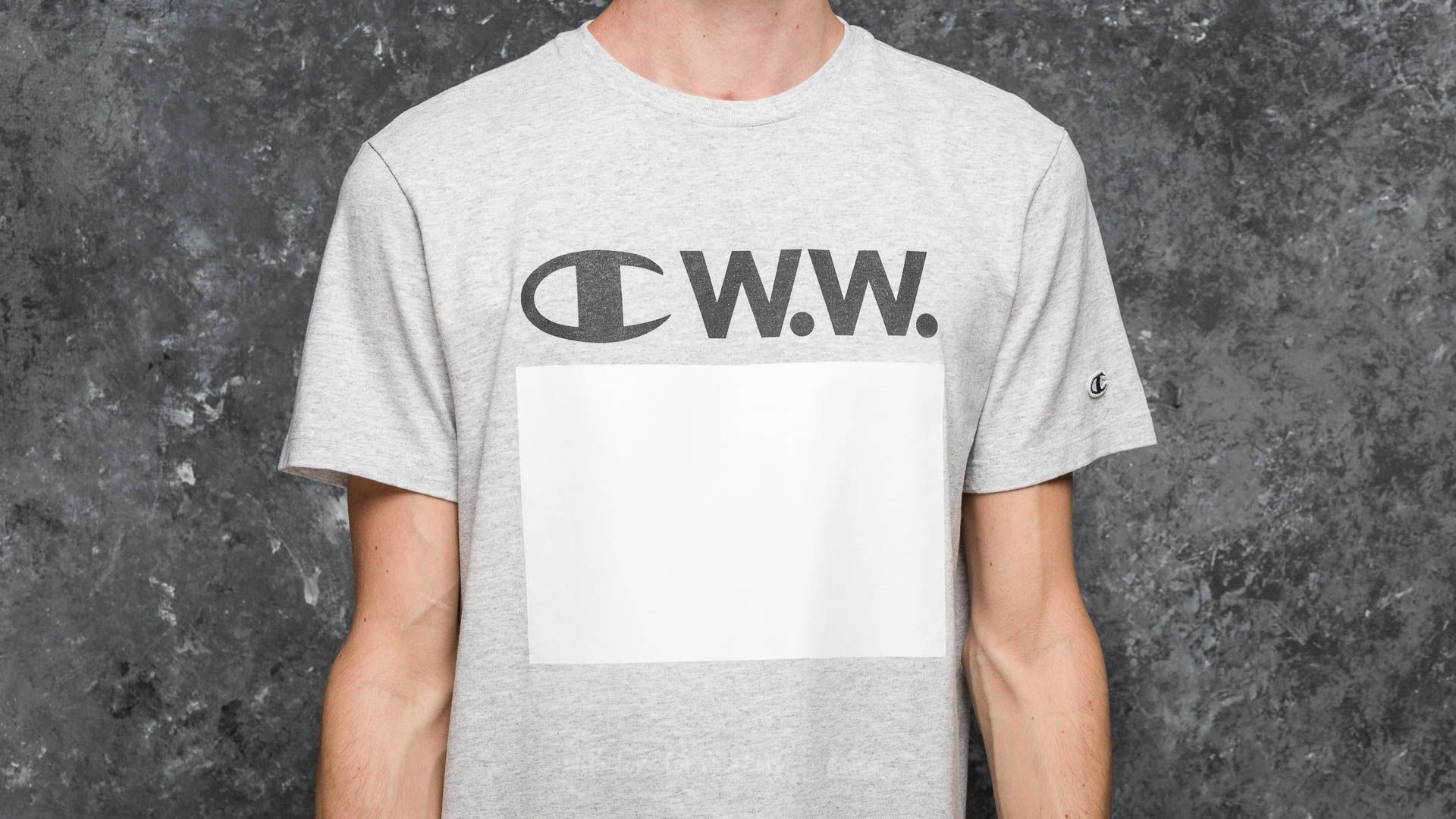 T shirts Champion x WOOD WOOD Crewneck T Shirt Oxford Grey Footshop