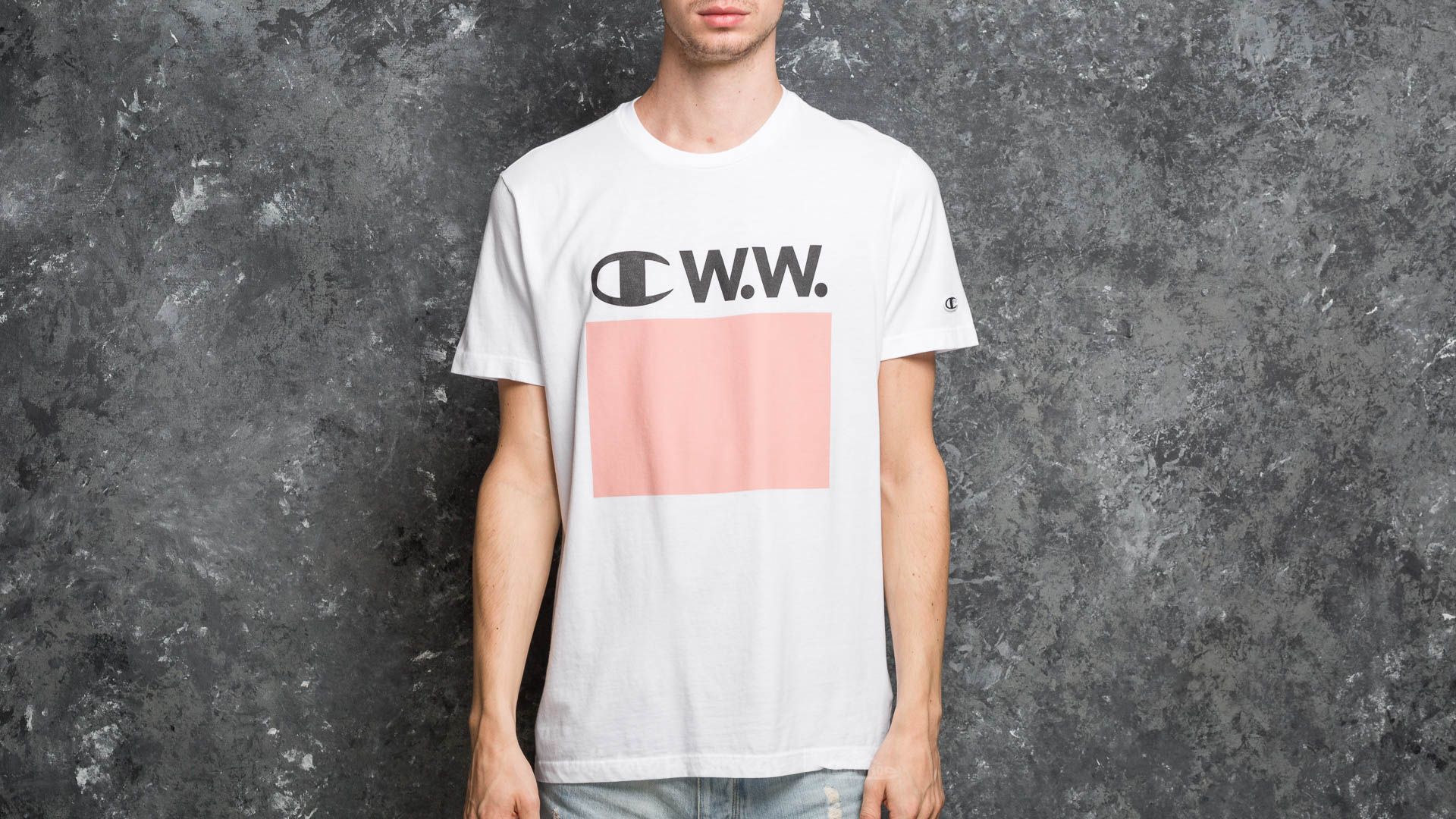 Camisetas Champion x WOOD WOOD Crewneck T-Shirt White