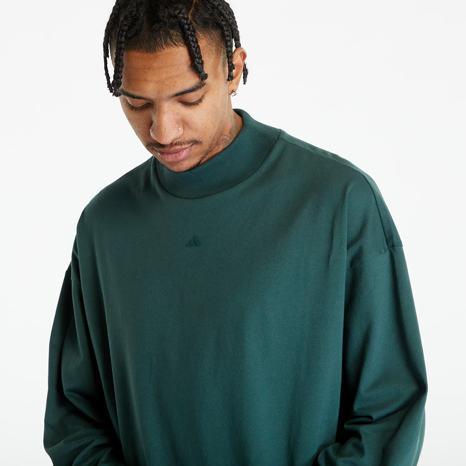 Tricouri  adidas One Bb L/S Tee Mineral Green