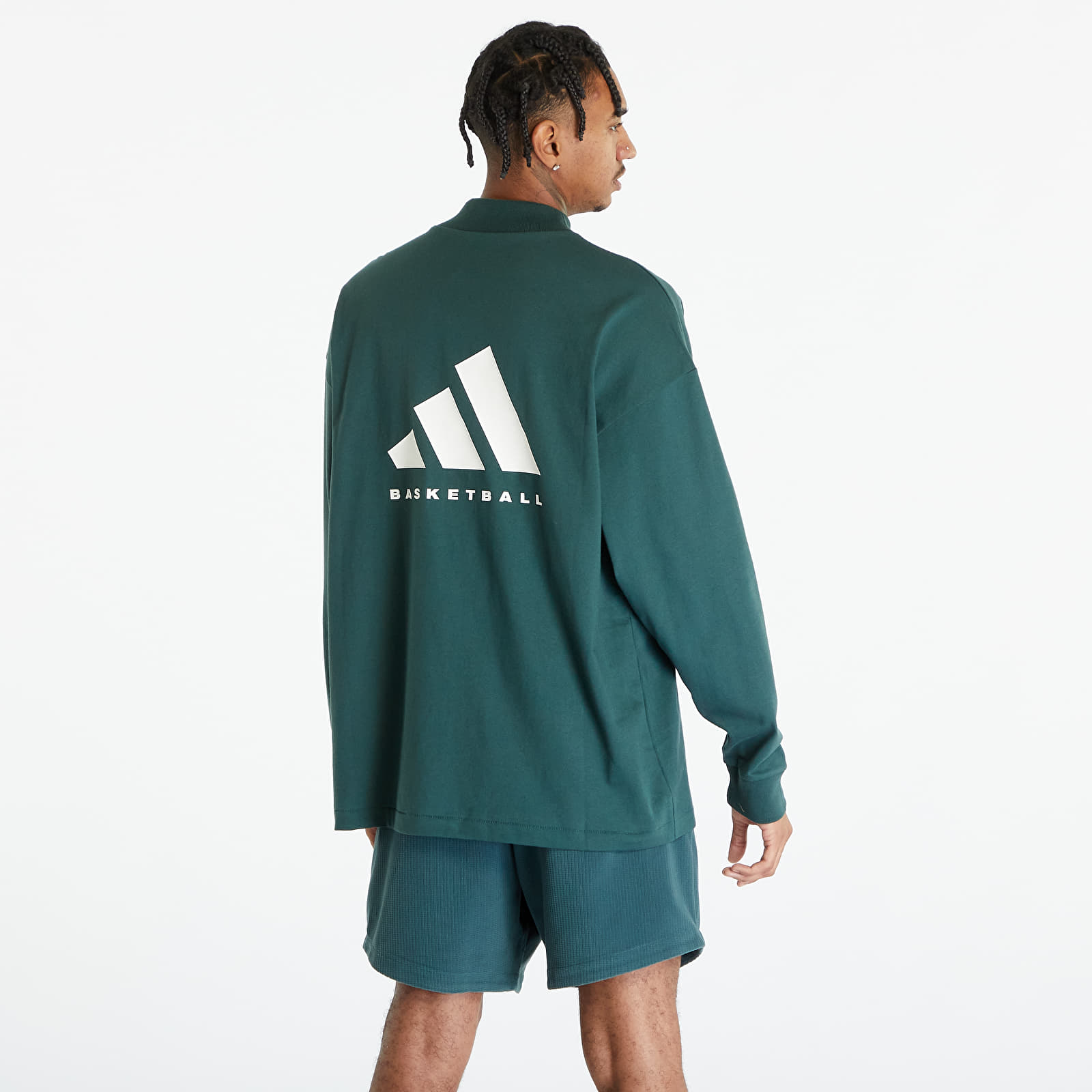 Tricouri  adidas One Bb L/S Tee Mineral Green