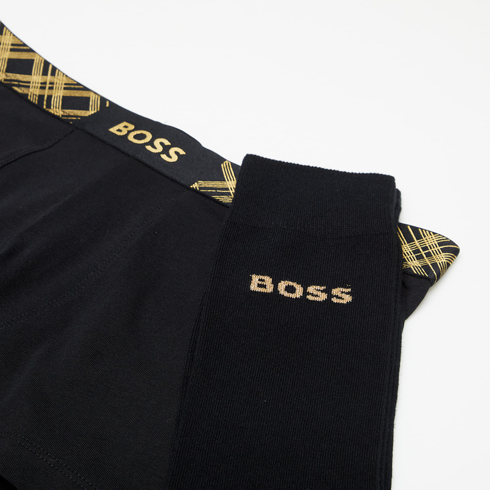 Boxerky Hugo Boss Trunk & Sock Gift Black