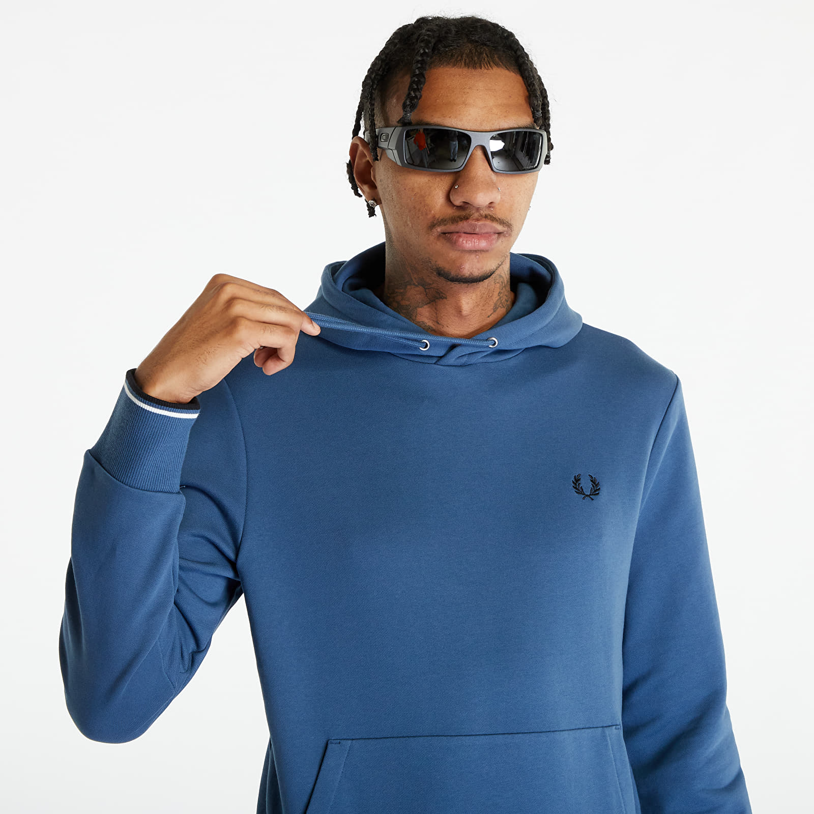 Sudaderas FRED PERRY Tipped Hooded Sweatshirt Midnight Blue