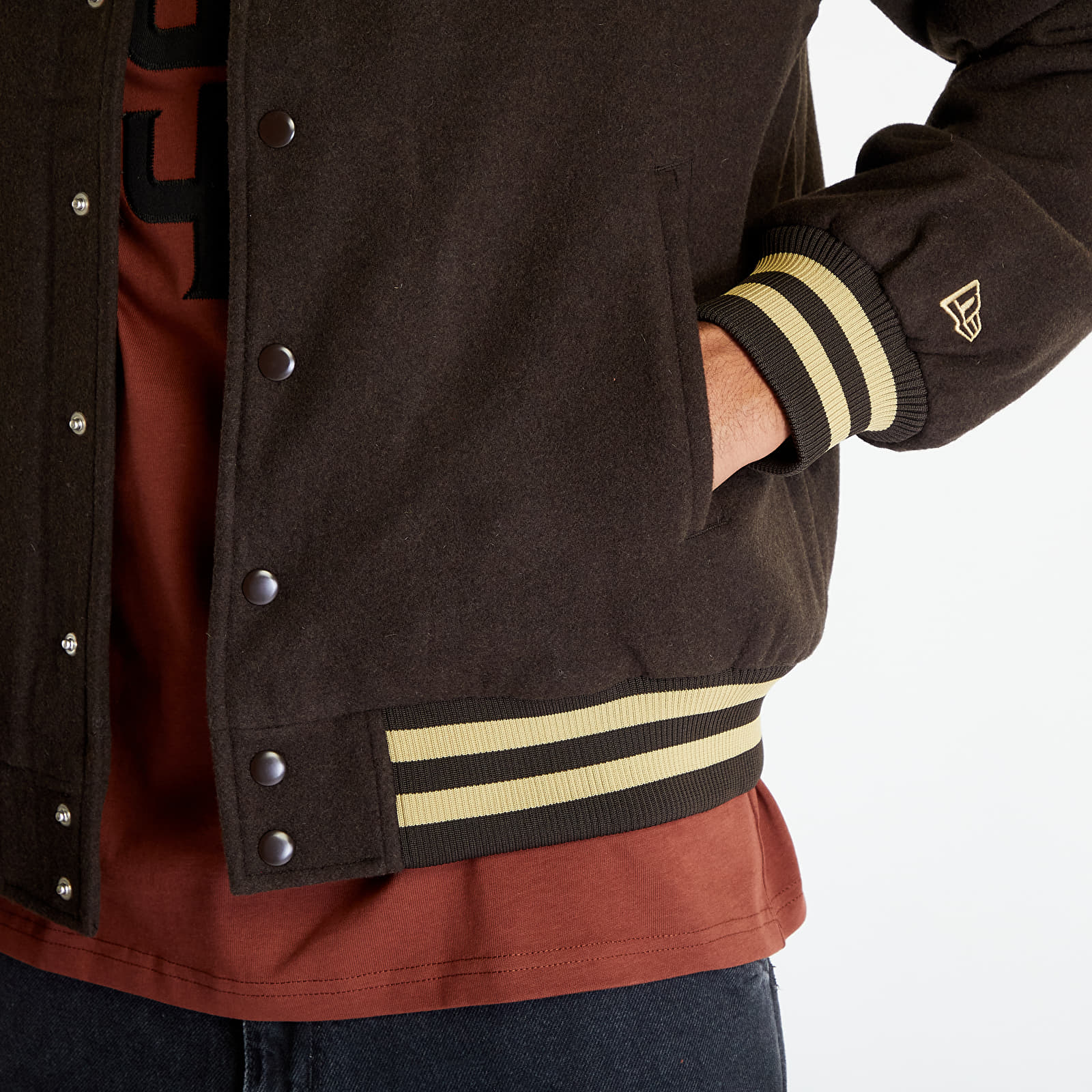 Kurtki New Era San Diego Padres Varsity Jacket UNISEX Brown