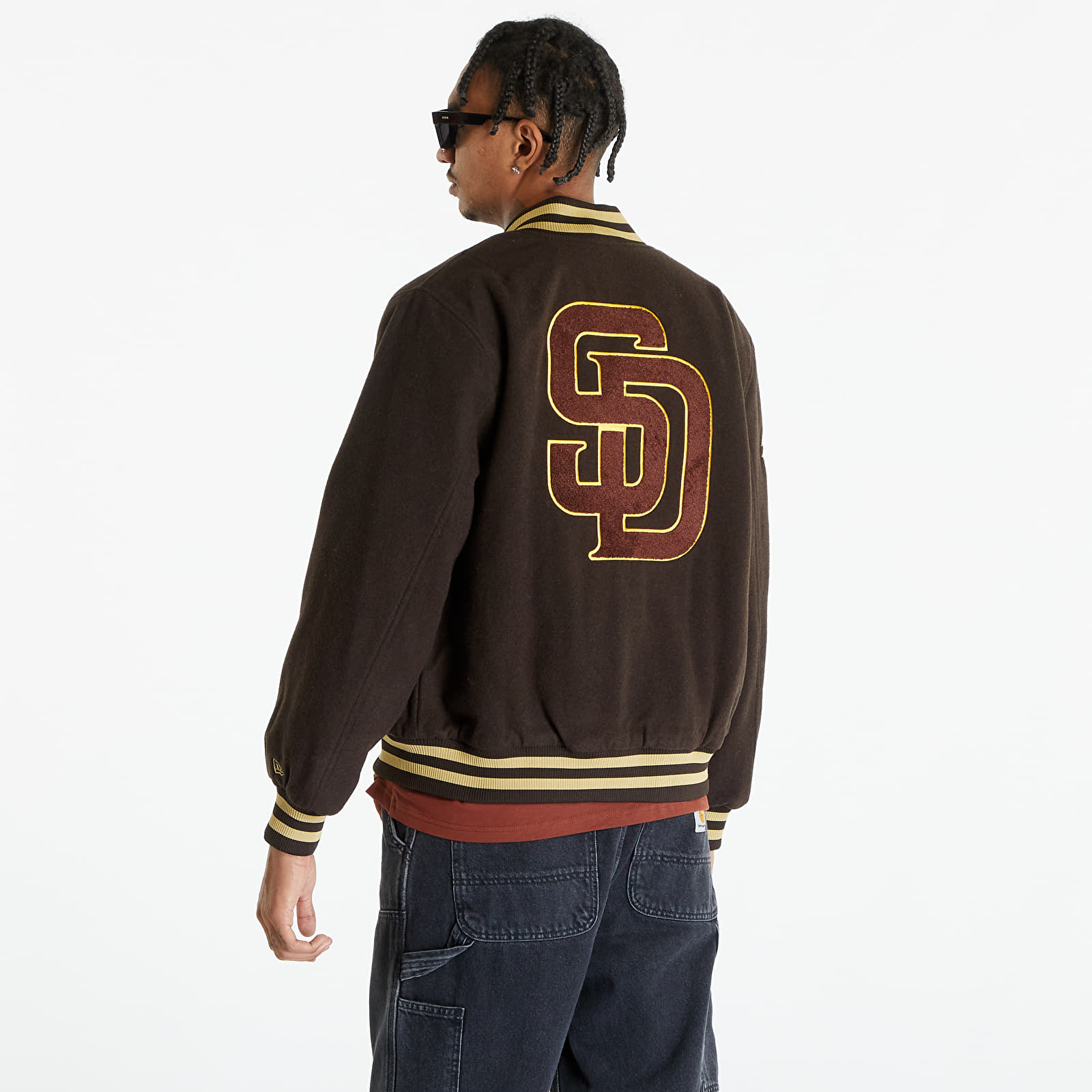 Kurtki New Era San Diego Padres Varsity Jacket UNISEX Brown
