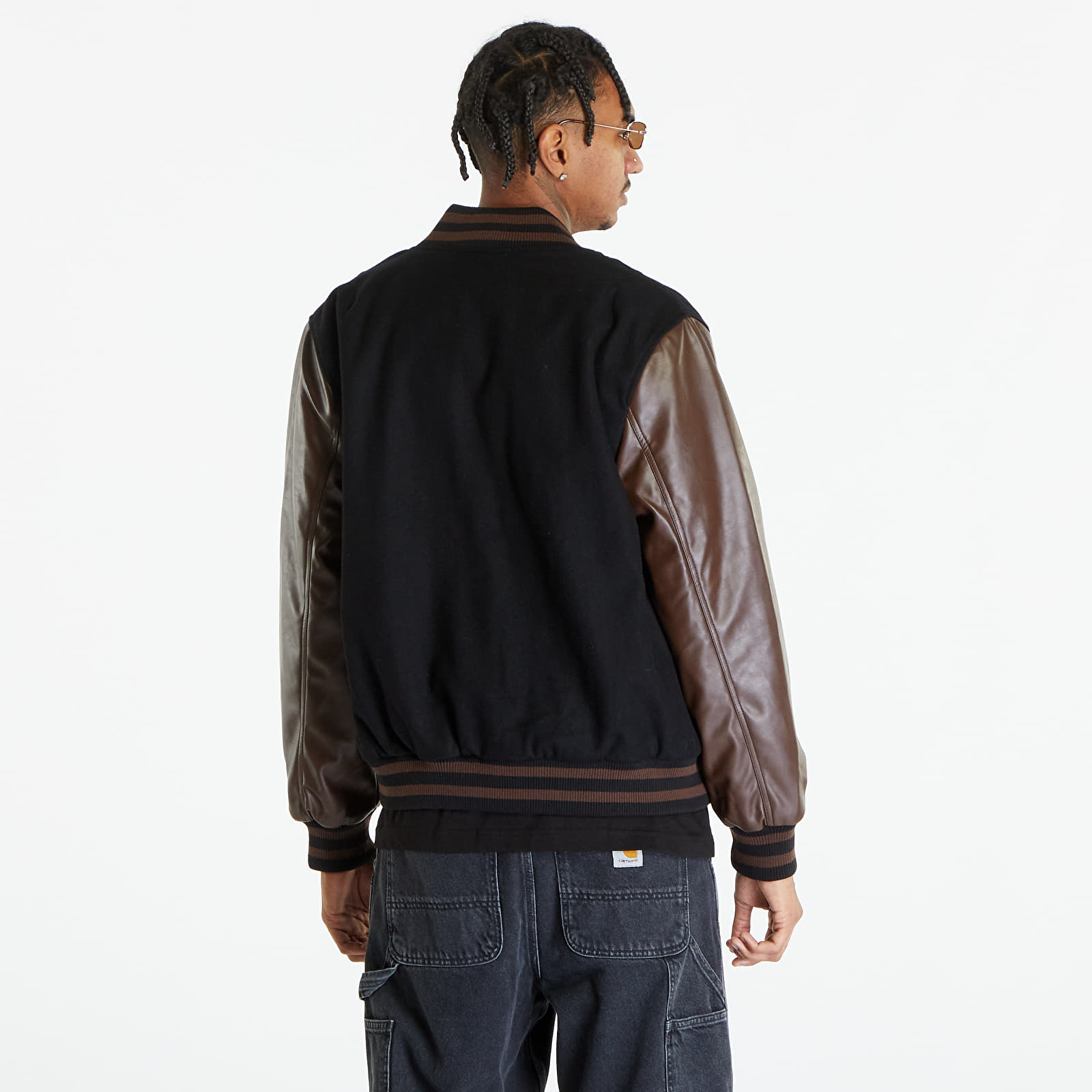 Jakne New Era Heritage Varsity Jacket UNISEX Black/ Brown