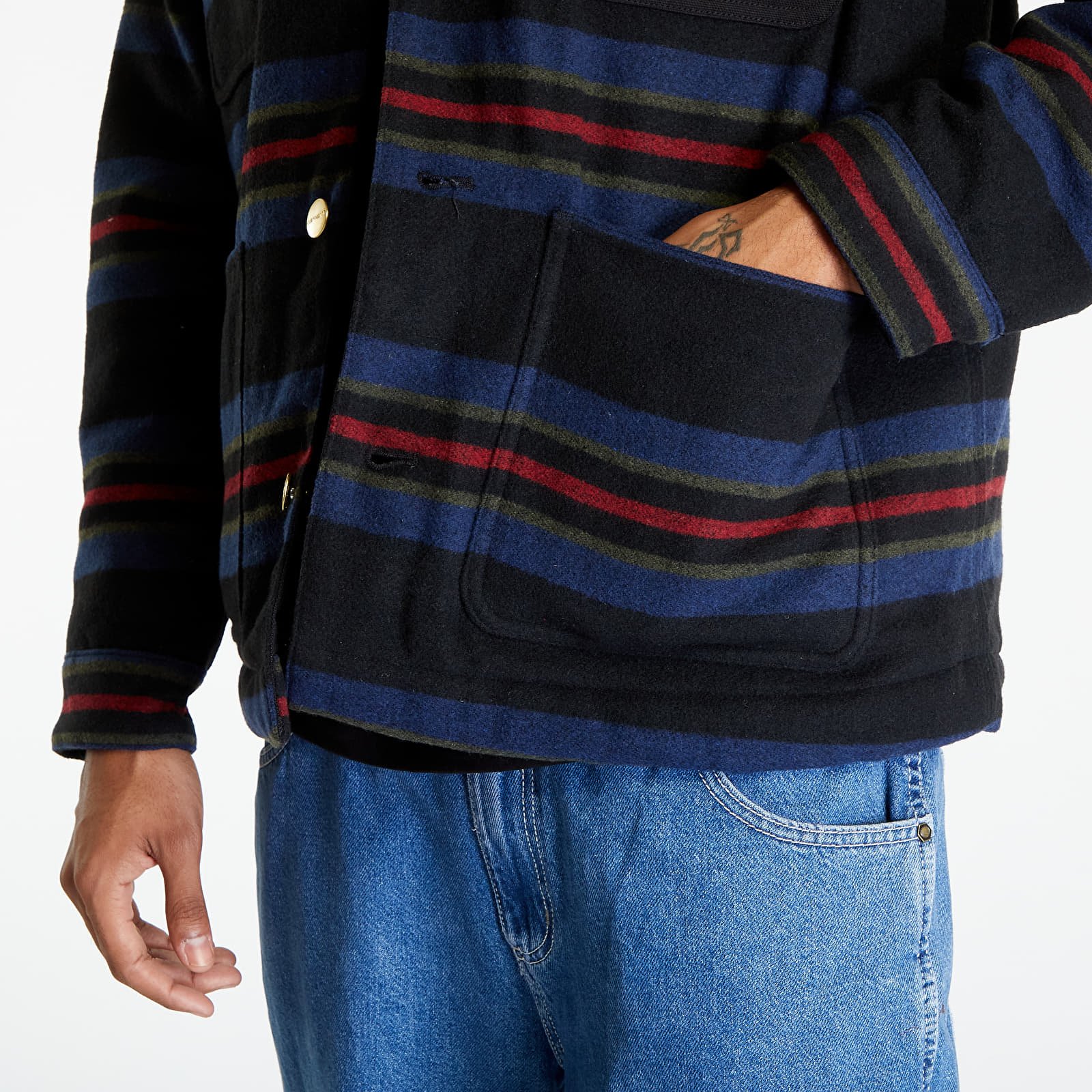 Bundy Carhartt WIP Oregon Jacket Starco Stripe/ Black