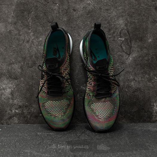 Scarpe uomo Nike Air Zoom Mariah Flyknit Racer White Black Volt Chlorine Blue Footshop