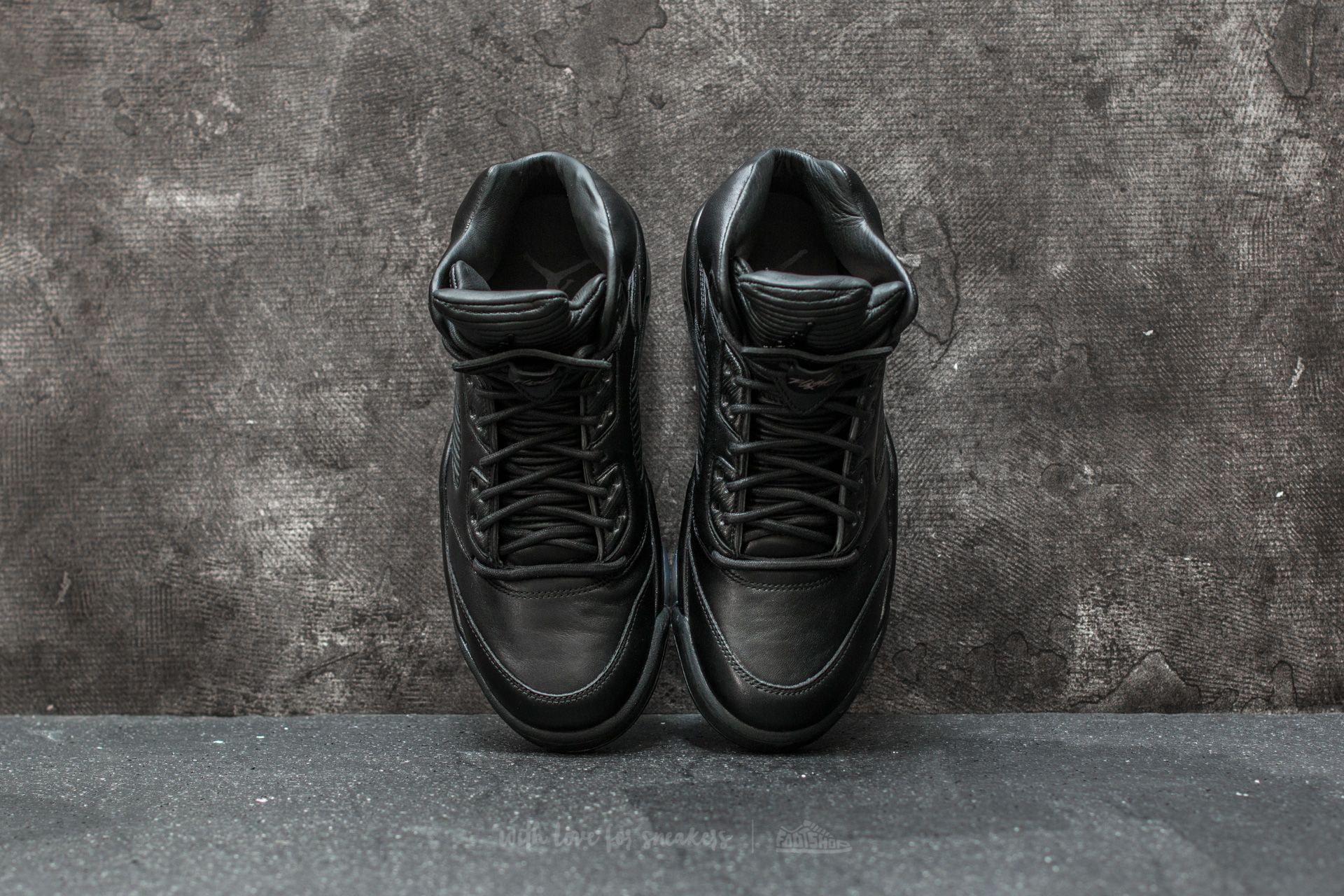Herren Sneaker und Schuhe Air Jordan 5 Retro Premium Black/ Black