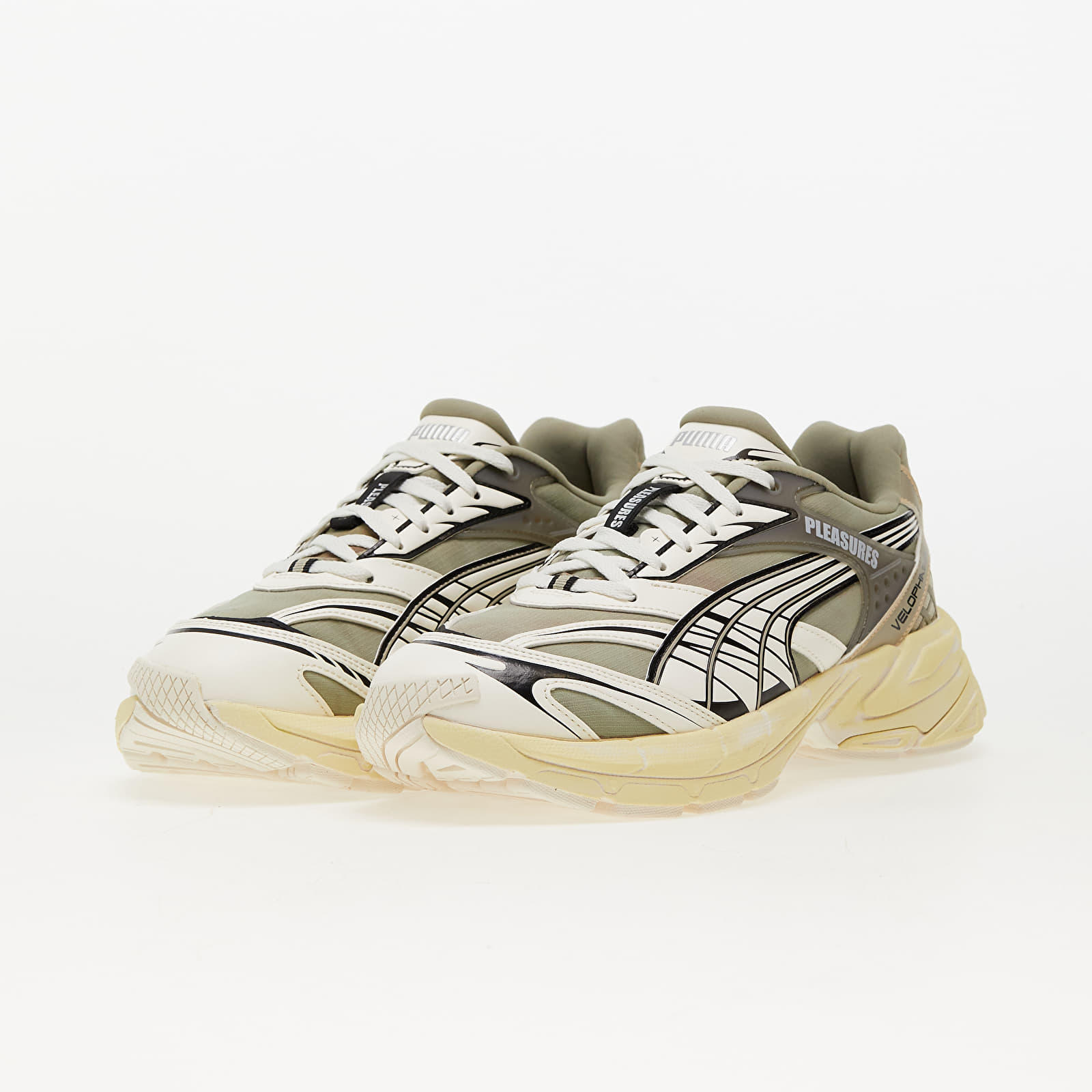 Herren Sneaker und Schuhe Puma x PLEASURES Velophasis Overdyed Beige
