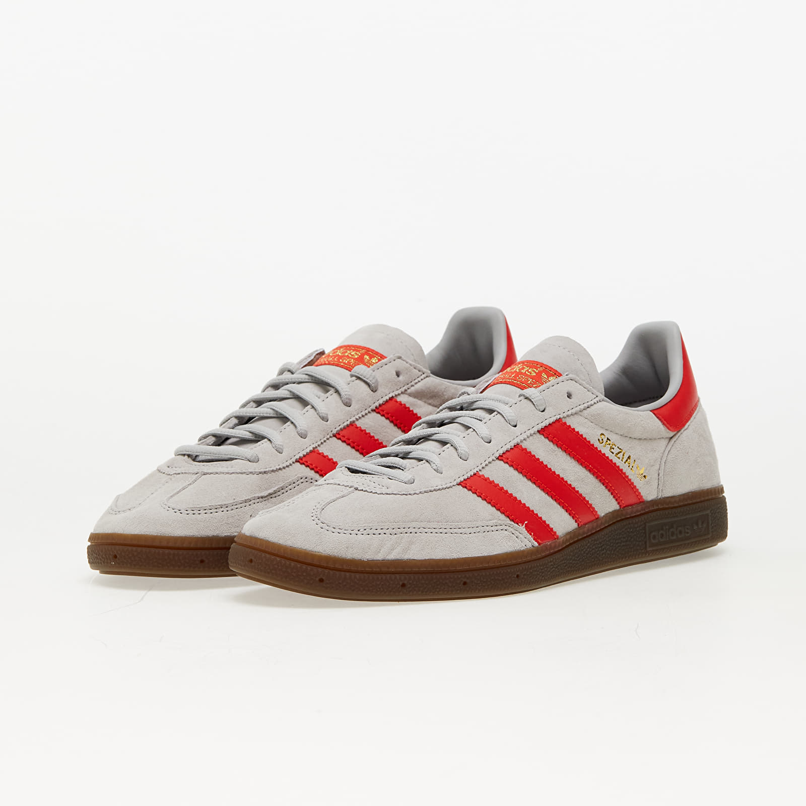 Men's shoes adidas Handball Spezial Grey Two/ Hi-Res Red/ Gold Metalic