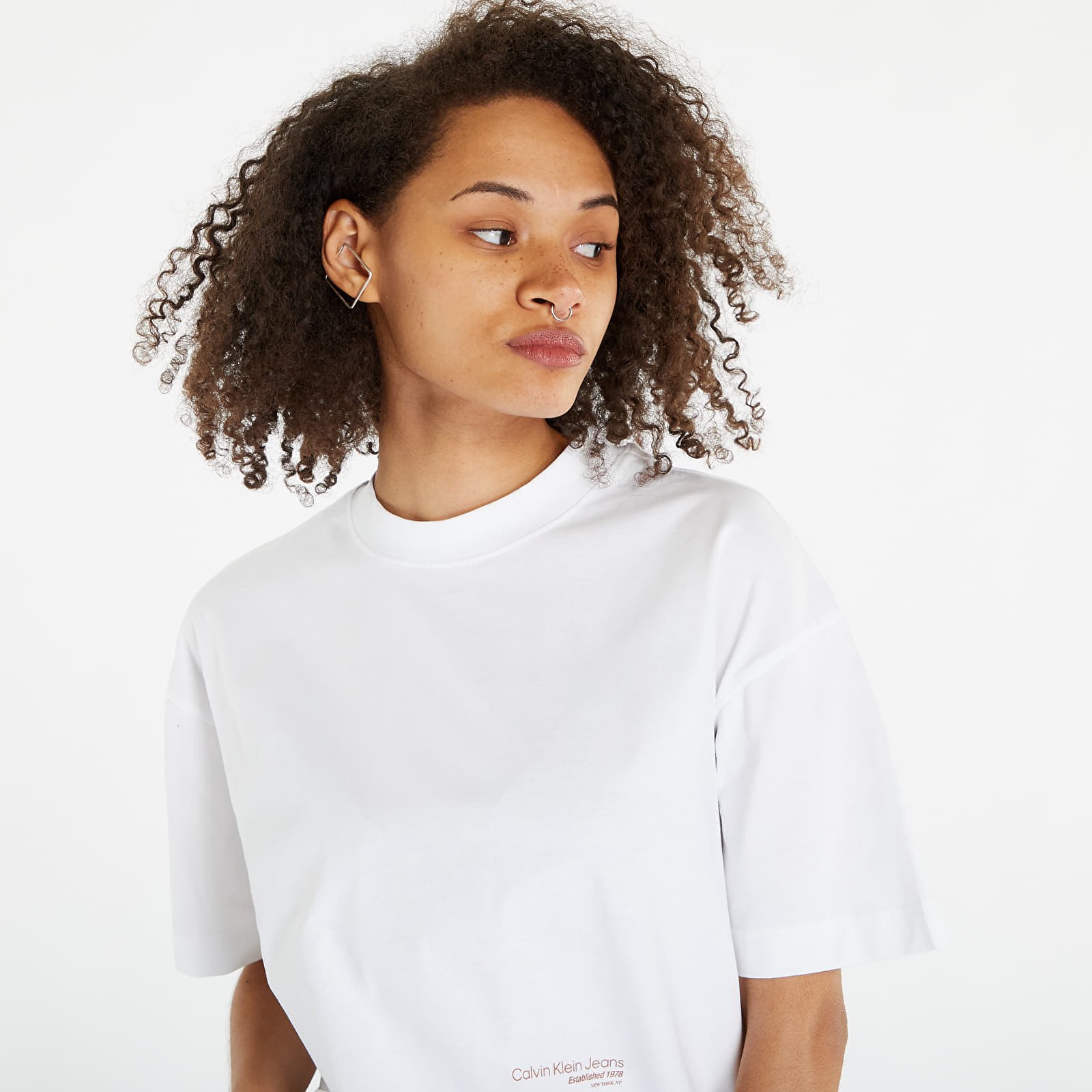 T-shirts Calvin Klein Jeans Back Floral Graphic T-Shirt White
