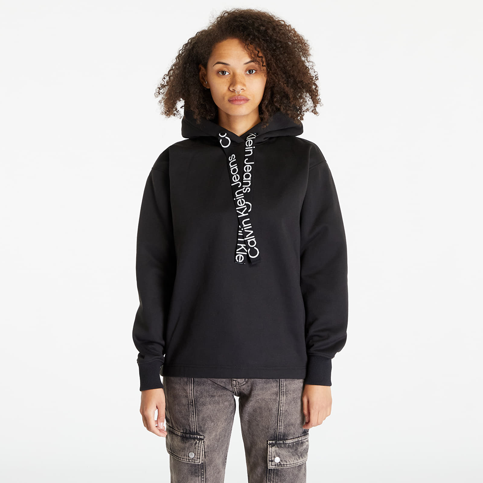 Calvin klein underwear tape fleece overhead hoodie online