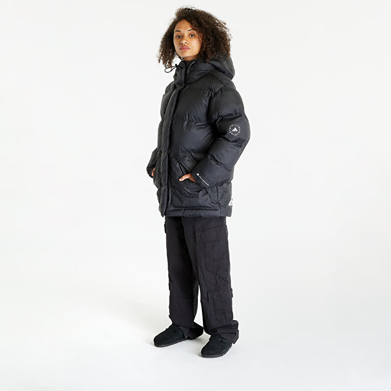 adidas x Stella McCartney Padded Mid-Lenght Printed Jacket Black