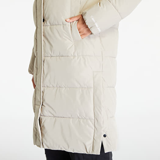 Calvin klein jeans puffer best sale jacket with logo patch