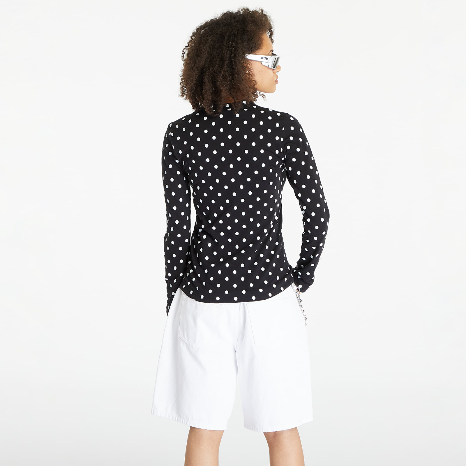 T-paidat Comme des Garçons PLAY Long Sleeve Tee Black
