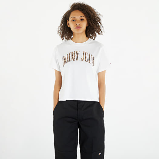 レオ✵ Tricouri Tommy Jeans Classics Leo Short Sleeve Tee White