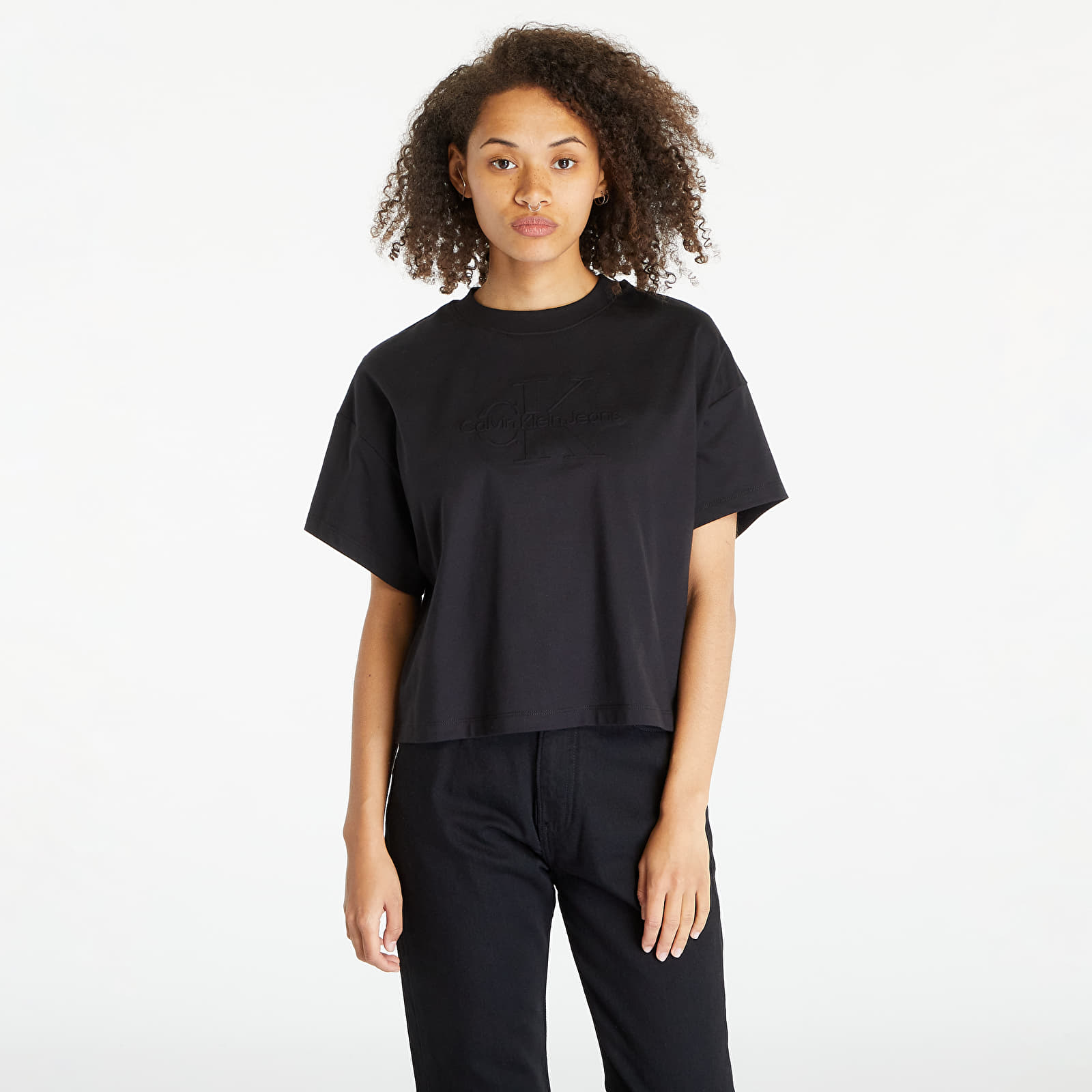 Calvin klein sales black shirt womens