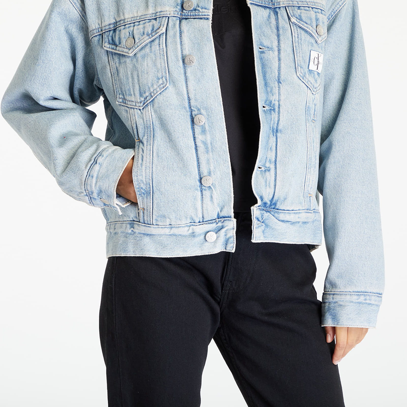 Jacken Calvin Klein Jeans Sherpa Denim Jacket Blue