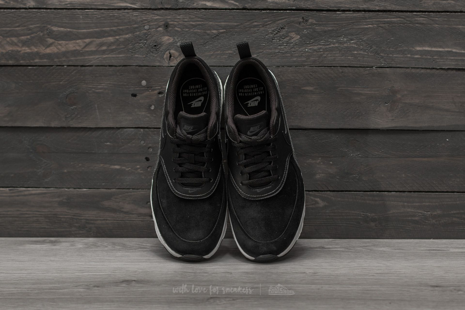 Women's shoes Nike Wmns Air Max Thea Premium Black/ Black-Sail-Dark Grey