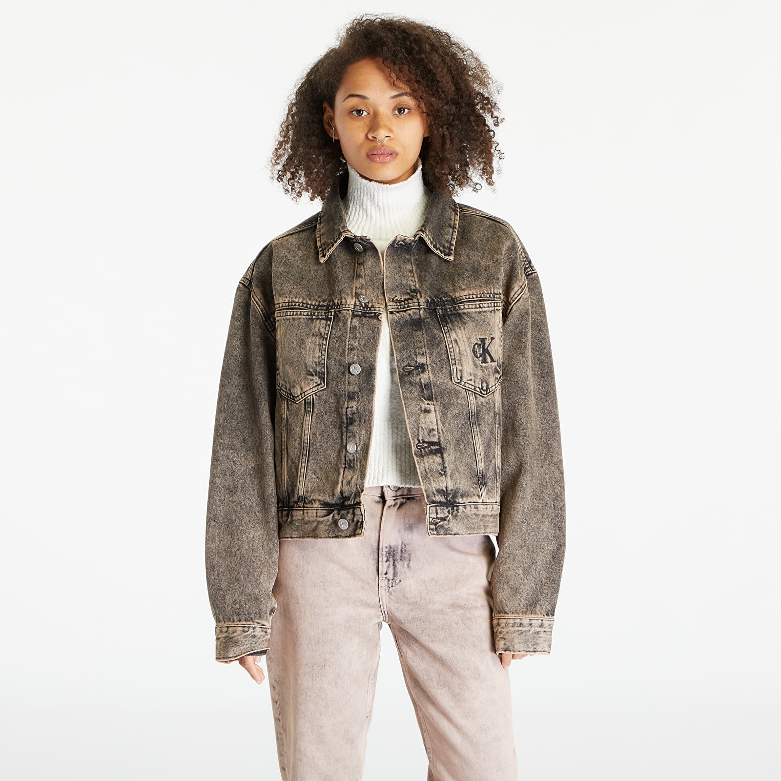 Giacche Calvin Klein Jeans Boxy Denim Jacket UNISEX Denim Medium