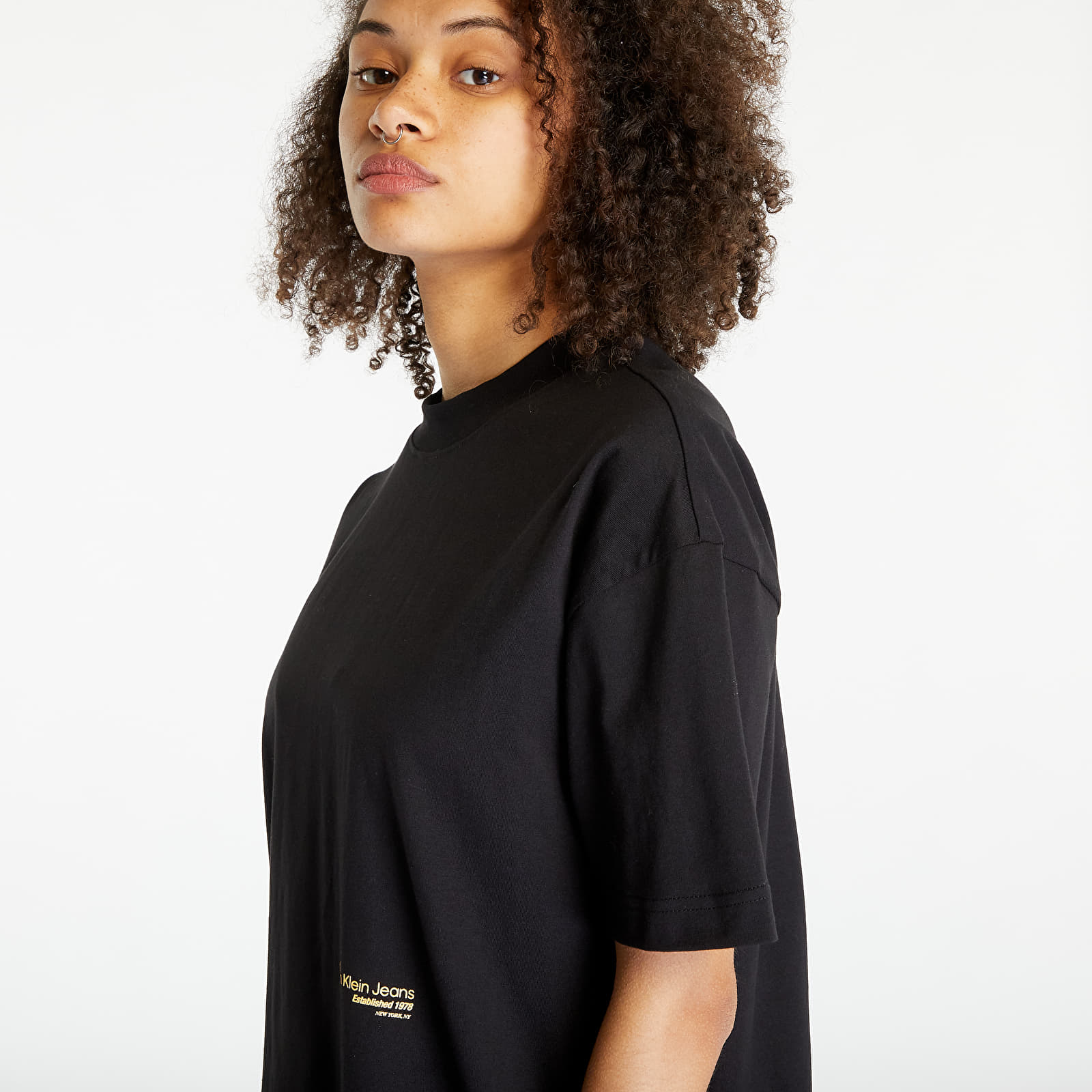 T-shirts Calvin Klein Jeans Back Floral Graphic Black