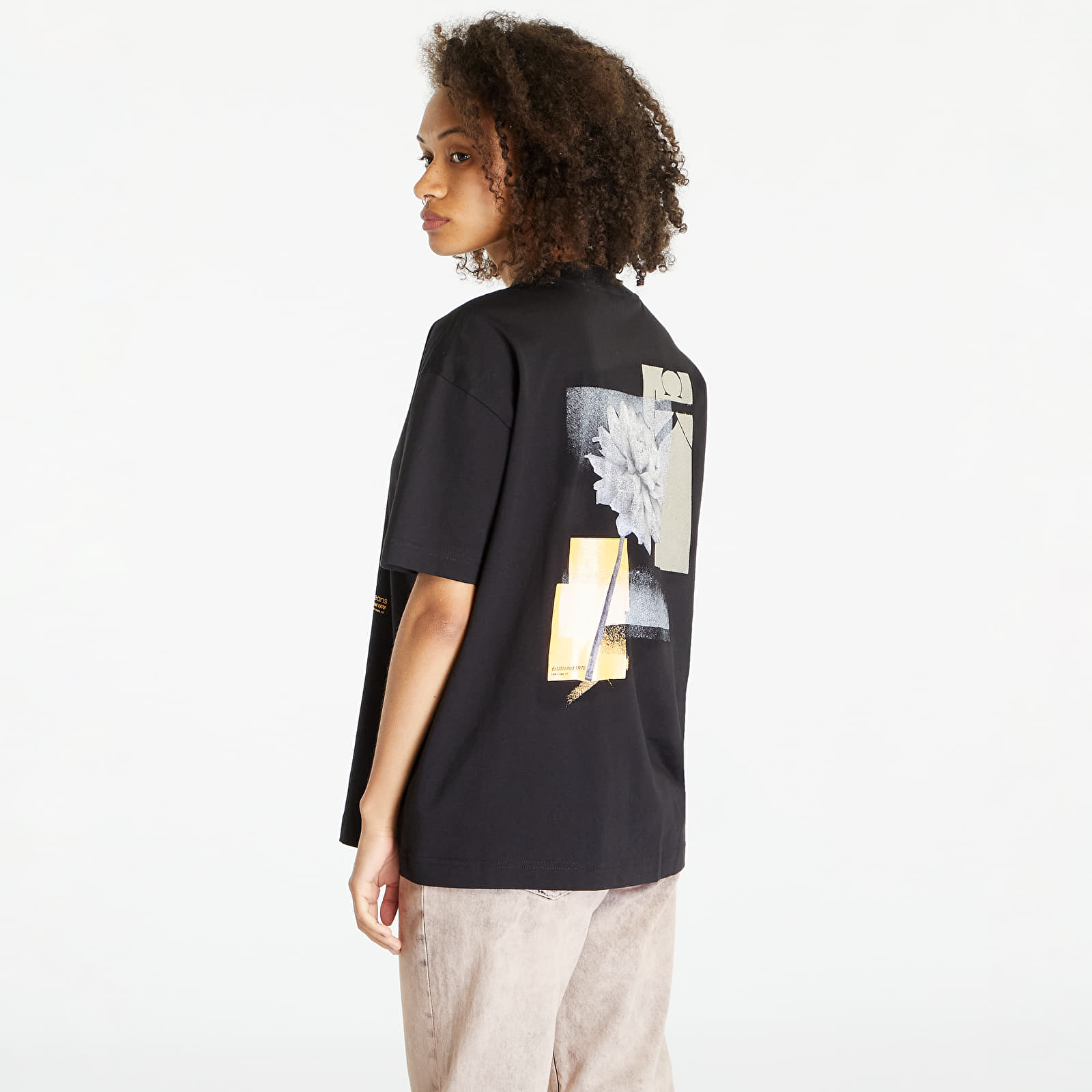 T-shirts Calvin Klein Jeans Back Floral Graphic Black