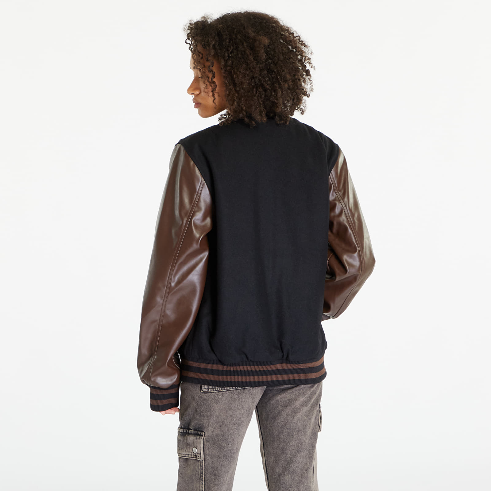 Jakne New Era Heritage Varsity Jacket UNISEX Black/ Brown