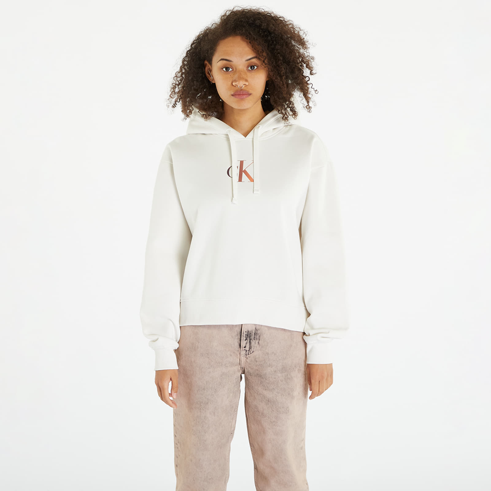 Φούτερ Calvin Klein Jeans Gradient Ck Hoodie White